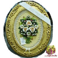 Панно овальное &quot;Букет роз&quot;