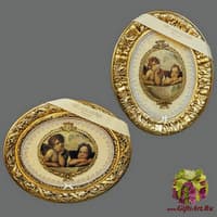 Панно с тарелкой &quot;Два ангела&quot;