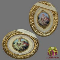 Панно с тарелкой &quot;Пара на свидании&quot;