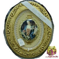 Панно с тарелкой &quot;Дама с книгой&quot;