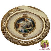 Панно с тарелкой &quot;Дама и две служанки&quot;