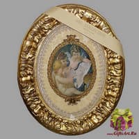 Панно с тарелкой &quot;Рисующие ангелы&quot;