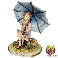 Статуэтка &quot;Ребёнок под зонтиком &quot;