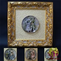 Декоративная тарелка в рамке