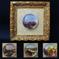 Декоративная тарелка в рамке