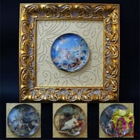 Декоративная тарелка в рамке