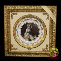 Панно с тарелкой &quot;Девушка с ребенком&quot;