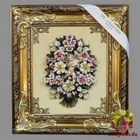 Панно &quot;Букет с ангелом&quot;