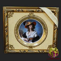 Панно с тарелкой &quot;Дама в шляпе&quot;