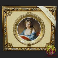 Панно с тарелкой &quot;Девушка&quot;