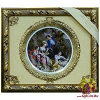 Панно с тарелкой &quot;Гнездо с птенцами&quot;