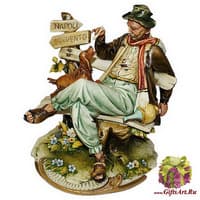 Статуэтка &quot;Бродяга с собачкой&quot;