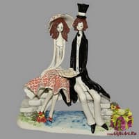 Статуэтка &quot;Пара на скамейке&quot;