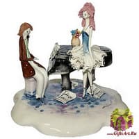 Скульптура &quot;Пианист и балерина&quot;