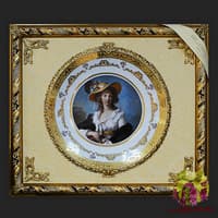 Панно с тарелкой &quot;Дама в шляпе&quot;