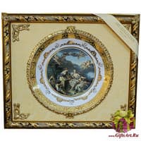 Панно с тарелкой &quot;Ангелы на отдыхе&quot;