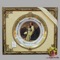 Панно с тарелкой &quot;За чтением&quot;