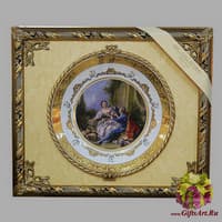 Панно с тарелкой &quot;Пастушка и кавалер&quot;