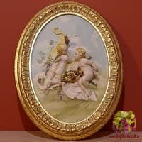 Барельеф &quot;Ангелочки с виноградом&quot;