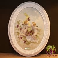 Барельеф &quot;Ангелочки с виноградом&quot;