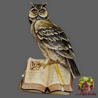 Статуэтка &quot;Сова с книгой&quot;