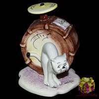 Скульптура&quot;Кошка и барабан&quot;