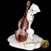 Скульптура &quot;Кошка и скрипка&quot;