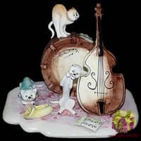 Скульптура &quot;Инстументальное трио кошек&quot;