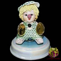 Скульптура  &quot;Клоун с тарелками&quot;