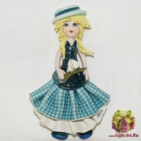 Магнит &quot;Кукла с цветком каллы&quot;