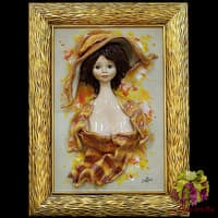 Картина прямоугольная &quot;Леди в шляпе&quot;