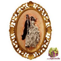 Картина овальная &quot;Свадебная пара&quot;