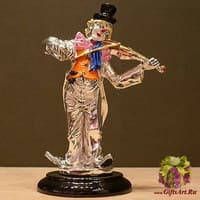Скульптура &quot;Клоун со скрипкой&quot;