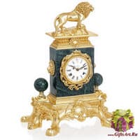 Настольные часы со львом