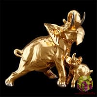 Статуэтка &quot;Слониха со слонёнком&quot;