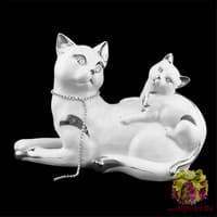Статуэтка &quot;Кошка с котёнком&quot;