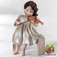 Кукла Скрипачка 25 см Minuetto Sibania Италия