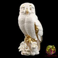 Статуэтка &quot;Сова на ветке с цветами&quot;