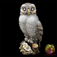 Статуэтка &quot;Сова на ветке с цветами&quot;