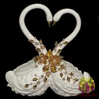 Ваза для фруктов &quot;Пара лебедей&quot;