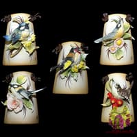 Декор на стену &quot;Птичка на цветах&quot;