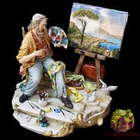 Статуэтка &quot;Художник и голуби&quot;