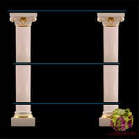 Колонны с полками