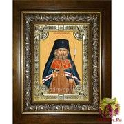 Икона освященная &quot;Иоанн Шанхайский и Сан-Францисский святитель чудотворец (Иван)&quot;, 18x24 см, со стразами, в деревянном киоте 24x30 см, 24x30 см