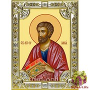 Икона освященная &quot;Лука апостол&quot; ,18х24см со стразами, 18x24 см