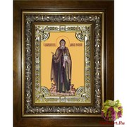 Икона освященная &quot;Данил,Даниил Московский благоверный князь&quot;, 18x24 см, со стразами, в деревянном киоте 24x30 см, см