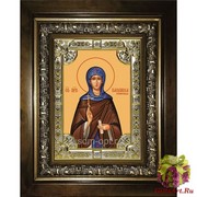 Икона освященная &quot;Василисса Египетская преподобномученица&quot;, посеребрение 925, в киоте 24x30 см, купить по низкой цене, 24x30 см
