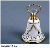 Колокольчик. Фарфор с кристаллами Swarovski Сваровски. R.G. Porcellane