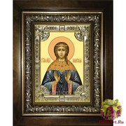 Икона освященная &quot;Надежда мученица&quot;, 18x24 см, со стразами, в деревянном киоте 24x30 см, 24x30 см