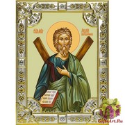 Икона освященная &quot;Андрей Первозванный апостол&quot;, 18x24 см со стразами, 18x24 см